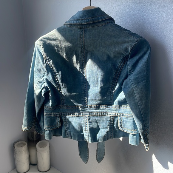 NWT Banana Republic Lightweight Denim Jacket Size 2 - Picture 5 of 6